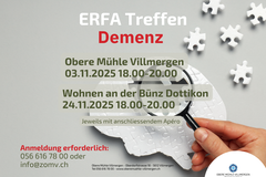 ERFA-Treffen Demenz – Jetzt anmelden