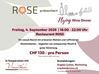 Flying Wine Dinner, 04.09.2026