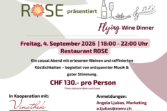 Flying Wine Dinner, 04.09.2026