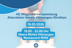 49. Mitgliederversammlung Altersheim-Verein Villmergen/Dintikon 