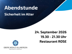 Abendstunde zum Thema Sicherheit im Alter